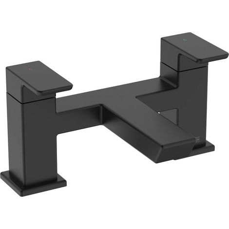 Bristan Cobalt Bath Filler Tap Black Bath Filler Mixer Tap with Ceramic Discs (1/5)