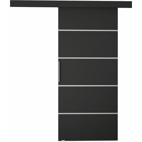 Porte coulissante Closico 181, Noir (1/3)