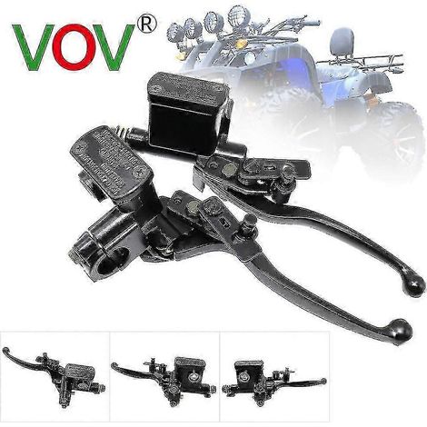 Freins hydrauliques, pompe de frein universelle pour moto, buggy, scooter, cylindre de pompe, accessoires de poignée, levier d'embrayage gauche/droite, 50-250cc (gauche) (1/4)