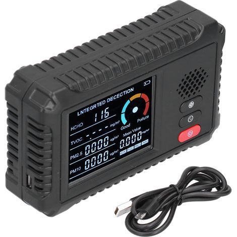 Détecteur de Qualité d'Air Multifonction - Mesure Formaldéhyde, PM2.5, PM10 pour Maison & Bureau (1/5)
