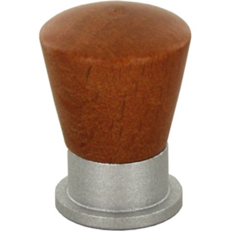 25PZ POMOLO CONICO LEGNO/OTTONE 745A MM.19 CILIEGIO (1/2)