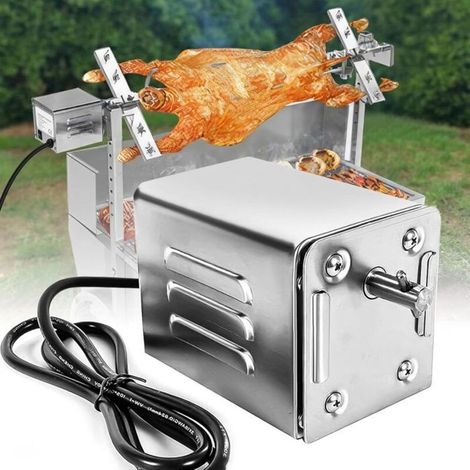 Tourne-broche électrique 15W - Capacité 70 kg - 2,7 RPM - Utilisation extérieure (1/4)