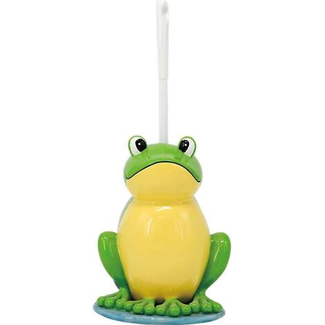 Scopino per WC con supporto ventilato per l'asciugatura, testina flessibile con setole, scopino compatto con supporto per riporlo in modo ordinato. (1/4)