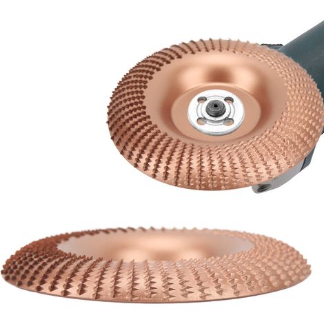 Winkelschleifer für Holzbearbeitung, 12522 mm bogenförmige Schleifscheibe, gezahnte Kreisschleifscheibe, Roségold. (1/5)