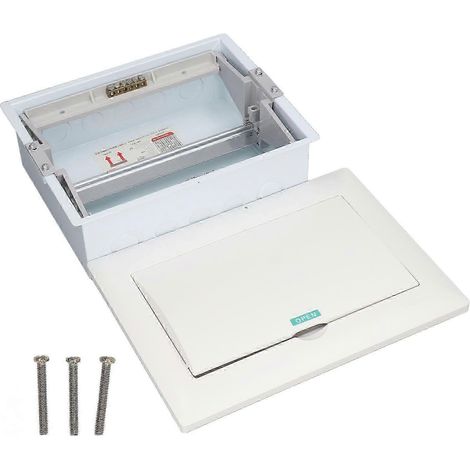 Coffret de Distribution Électrique 12 Voies avec Rail DIN, Boîtier de Protection pour Disjoncteurs à Montage Dissimulé (1/5)