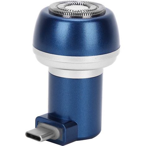 Rasoir électrique de poche pour barbe et cheveux, tondeuse à aimant USB-C bleu, charge rapide, portable, pour homme (1/5)