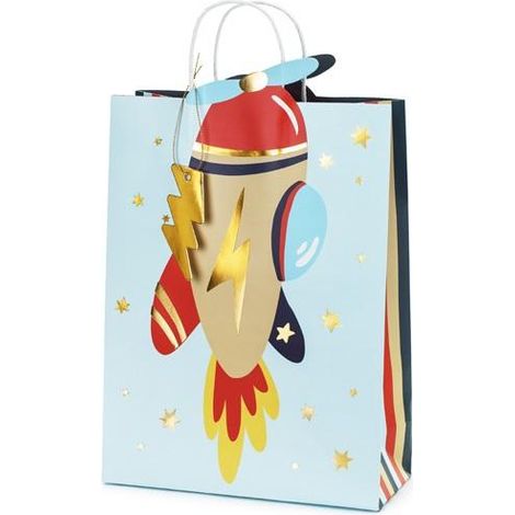 Geschenktüte in Flugzeugform, 10 x 24 x 35,5 cm