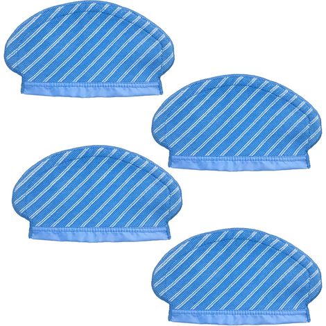 Lot de 4 chiffons de nettoyage compatibles avec Ecovacs Deebot Ozmo 920 OZMO 950