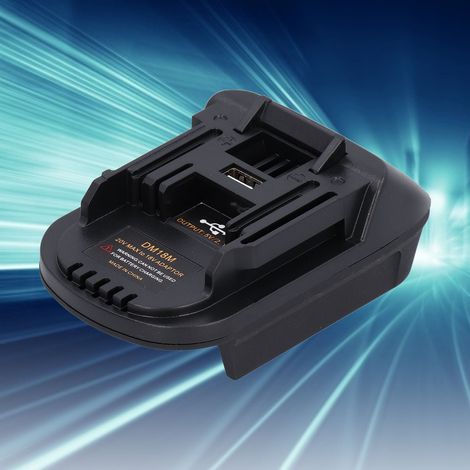 Adaptateur de batterie DM18M pour outils électriques Dewalt et Milwaukee 18 V vers outils lithium-ion Makita (1/5)