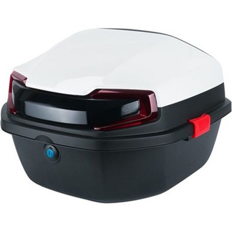 Boîte arrière pour véhicules électriques, grande capacité, Surface lisse, blocage des couleurs, pour moto, électromobile, blanc (1/5)