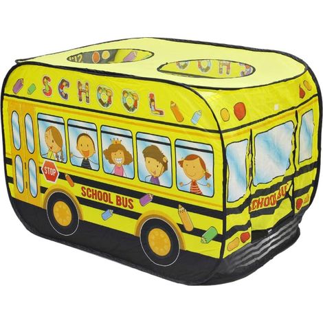 Tente de jeu pliable - Jouets de jeu intérieurs et extérieurs pour enfants (bus scolaire) (1/5)