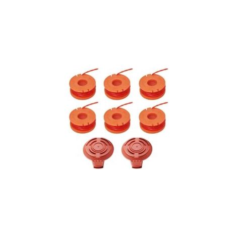 Bobine per tutti i tagliaerba Compatibili con Worx WG154 WG163 WG180 WG175 WG155 WG151 WG160 accessori di ricambio per tagliaerba, con 2 tappi - Crezuo (1/4)
