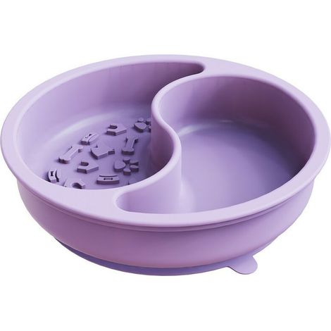 Slow Food Bol pour Chiens, Antidérapant Puzzle Bowl - Plats Anti-Avalement pour Une Alimentation Plus Lente pour Animaux (1/4)
