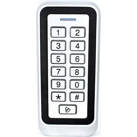Lecteur de cartes de contrôle d'accès RFID rétroéclairé en métal, 1000 utilisateurs, clavier à cartes électromagnétiques 125 kHz, étanchéité IP67, serrure de porte à code (1/5)