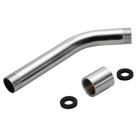 FENOPLASTICAFlexible de douche - Flexible d'extension pour bras de douche en acier inoxydable chromé, fixation murale (1/5)