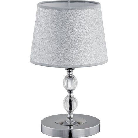 Alfa Emmanuelle Nachttischlampe Silber Design Glamour (1/2)