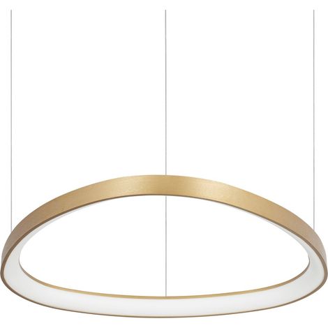 Ideal Lux Sospensione moderna Gemini 1 luce LED integrato ottone metallo
