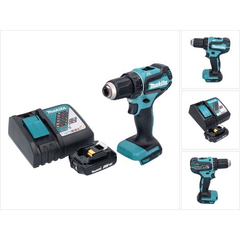 Trapano avvitatore a batteria Makita DDF 485 RA1 18 V 50 Nm brushless + 1x batteria ricaricabile 2,0 Ah + caricabatteria