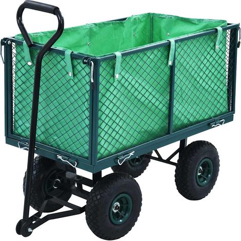vidaXL Chariot Ă main de jardin Vert 350 kg (1/5)