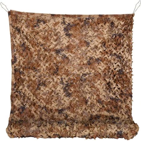 Filet de camouflage 300 x 300 cm, protection contre les intempéries, idéal pour le camping et la chasse (marron) (1/5)