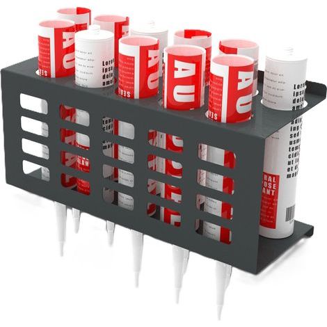 Support de Tube d'Étanchéité, Mastic Décoratif en Silicone, Support de Craie pour Van Rayonnage, Atelier, Garage, Abri de Jardin (1/5)