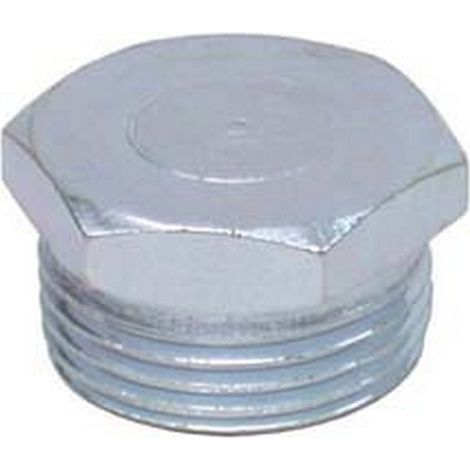 10PZ TAPPO ESAGONALE MASCHIO ACCIAIO ZINCATO - M 3/4"