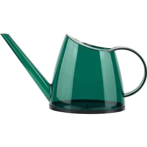 Gießkanne, Pflanzengießkanne mit langem Ausguss, kleine transparente Gießkanne, Mini-Gießkanne für Zimmerpflanzen, Gartenblumen, 1,2 l (Grün) (1/5)