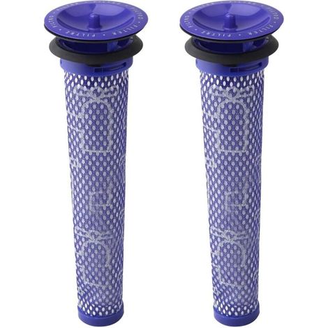 Filtre pour Dyson V8/V7, Filtres de Rechange Lavable pour Aspirateur Dyson V7/V8 Absolute et Animal, Accessoire Aspirateur pour Dyson V8 Avec 2 Pré-Filtres HEPA