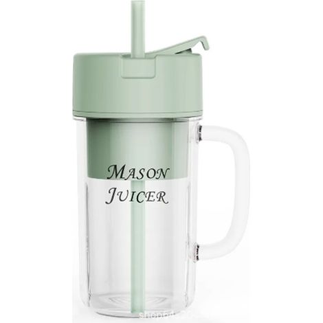 Trade Shop - Mini Blender Frullatore Portatile Ricaricabile Con Cannuccia Per Viaggi, Ufficio - (1/4)