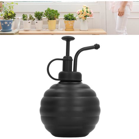 400-ml-Pflanzensprüher aus Edelstahl mit Aufsatzpumpe für Zimmerpflanzen, Sukkulenten und Gärten im Freien, Schwarz (1/5)