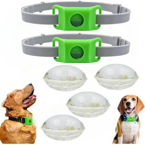 Flea and Tick Repellent Dog Collar - Natural Essential Oil Repellent Pendant, Adjustable Medallion, Flea and Tick Protection for Dogs and Cats, Long-Lasting Protection (1/5)