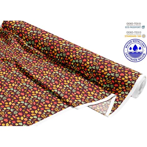 TESSUTI DECORATIVI PER ESTERNI OXFORD - Motivo foglie autunnali colorate I DR143 (1/5)