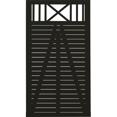 Plus Tor Nostalgi 100 x 180 cm RAL 9005 Schwarz