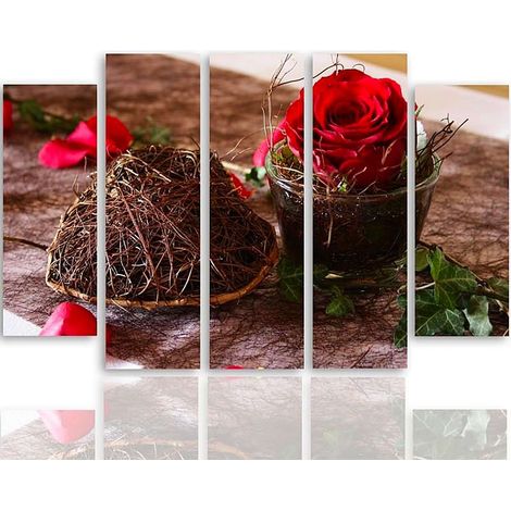 Tableau décoration à la rose - 150 x 100 cm (1/5)