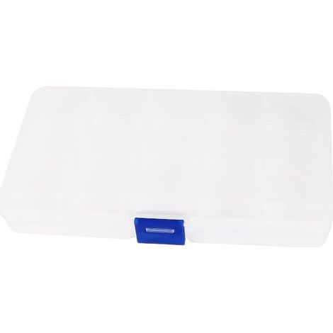 Carte d'approvisionnement - Boîte de rangement en plastique à 15 emplacements pour composants (1/2)