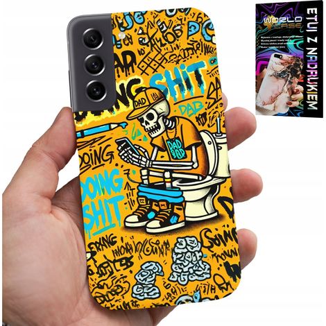 Funda para Samsung Galaxy S22 Plus - Esqueleto defecando en el inodoro (1/5)