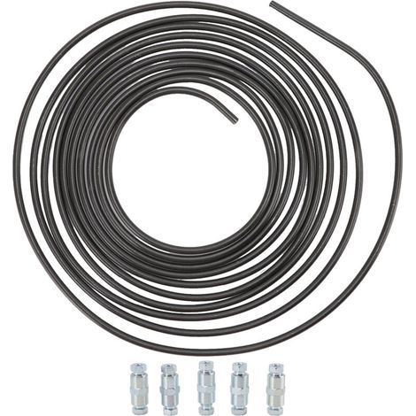 Tuyau de frein avec 5 connecteurs, 5 m de long, 4,75 mm de diamètre, en cuivre pour systèmes de transmission de carburant (1/5)