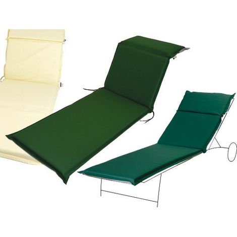 Cojin tumbona FABOTEX 190x60x7 verde/gris 986739