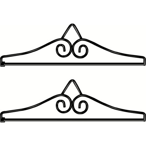 Lot de 2 supports muraux pour drapeaux de jardin, porte-drapeaux pour terrasse et patio (1/5)