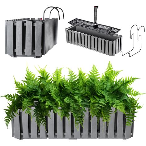 Box da balcone KADAX 58 cm + 2 maniglie Grigio
