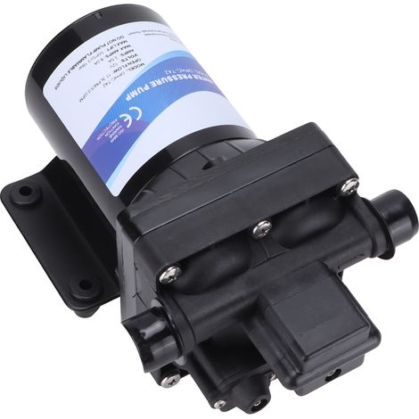 Pompe à eau électrique 12V à membrane 4 chambres haute pression auto-amorçante avec interrupteur (1/5)