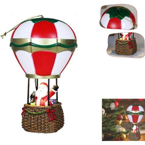 Weihnachtsdekoration - LED-Dorf mit Schneemann und mehrfarbigem Weihnachtsbaum