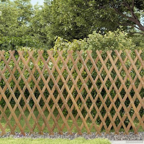 vidaXL Recinto Trellis Espandibile 2 pcs Marrone Chiaro 100 x 105