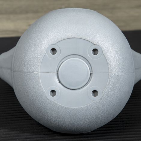 FLITI 6kg PU Kettlebell with Comfortable Handle for Home Strength Training and Fitness, Purple and Grey (1/5)