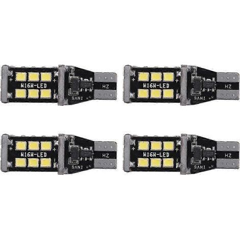 Lot de 4 ampoules LED Canbus blanches brillantes pour feux de recul de voiture 912 (1/5)