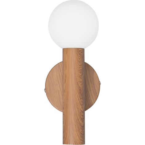 Applique murale moderne bronze, globe verre blanc G9 5W Italux (1/3)