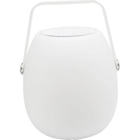 Baladeuse Enceinte Bluetooth sans Fil LED Blanc/Multicolore dimmable H30cm avec télécommande (1/5)