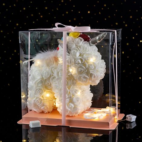 Rose Lumineuse LED Cadeau Saint-Valentin Fausse Fleur PE pour Fille Amie Déco Maison Noël (1/5)