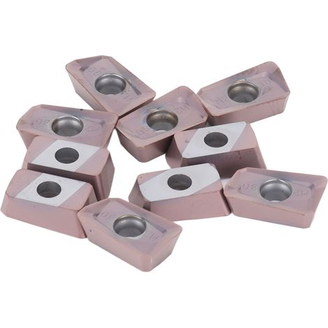 10 Plaquettes de tournage carbure CNC APMT1135PDER-M2, outils de finition revêtus, lames de tour 10 pièces, inserts de coupe précis. (1/5)