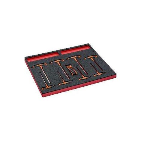 Bahco Fit&Go 3/3 Schaumstoffeinlage T-Griff- und Winkelschraubendrehersatz - 19-tlg. (1/5)